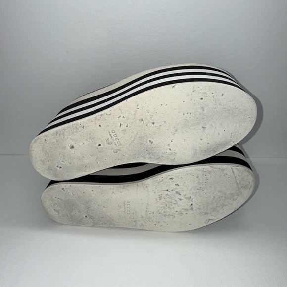 Gucci Authentic Peggy Leather Platform Sneakers - Picture 6 of 7